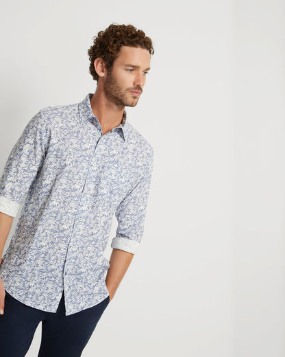 Holloway Linen Blend Printed Shirt