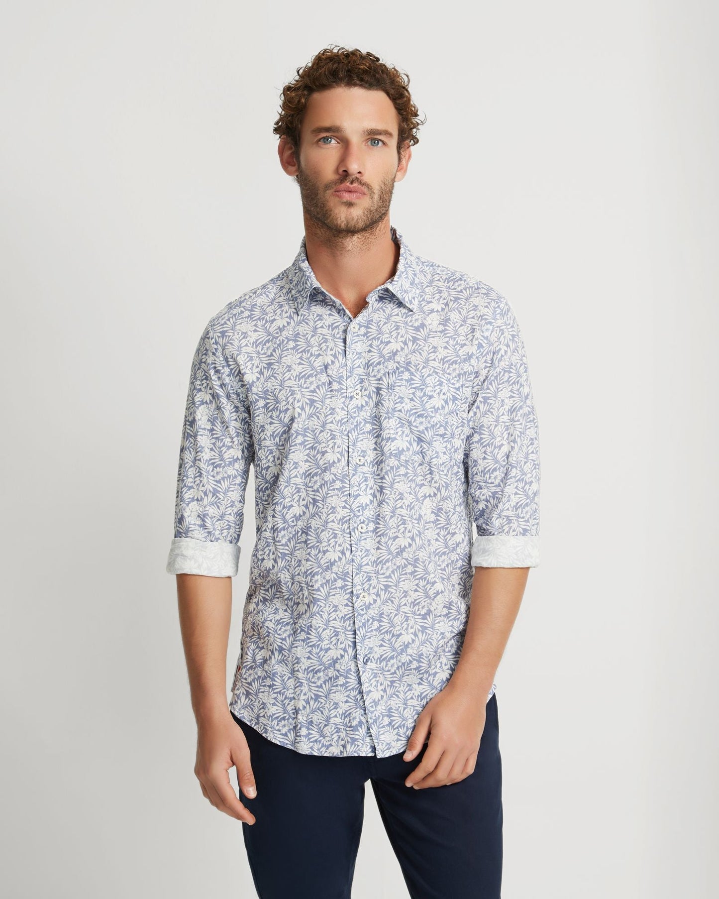 Holloway Linen Blend Printed Shirt