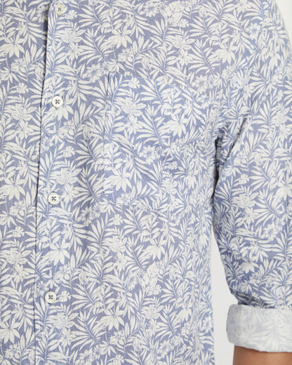 Holloway Linen Blend Printed Shirt