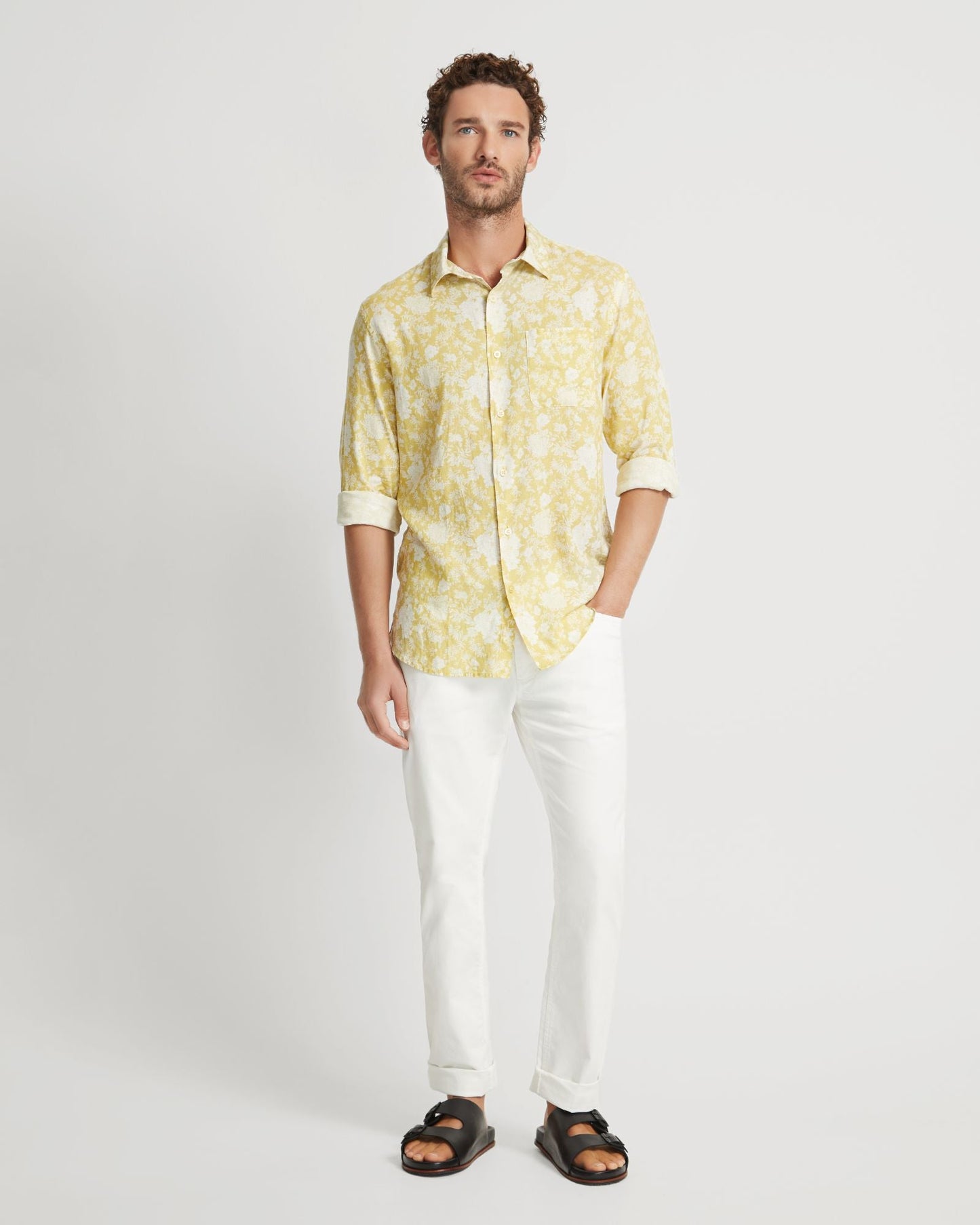 Holloway Linen Blend Printed Shirt