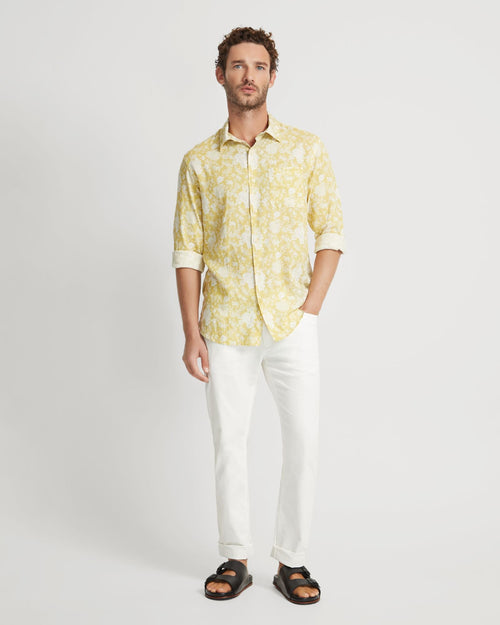Holloway Linen Blend Printed Shirt