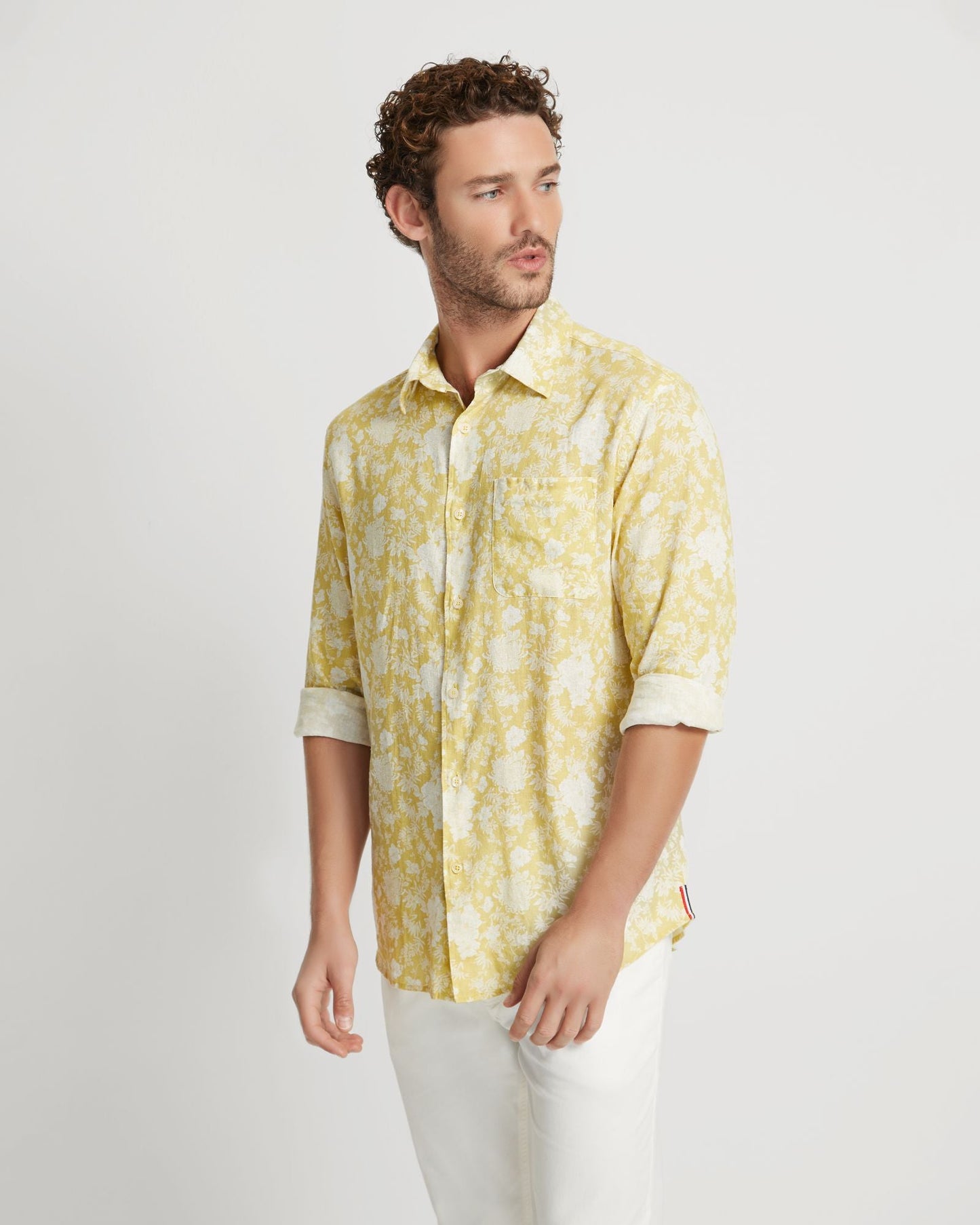 Holloway Linen Blend Printed Shirt