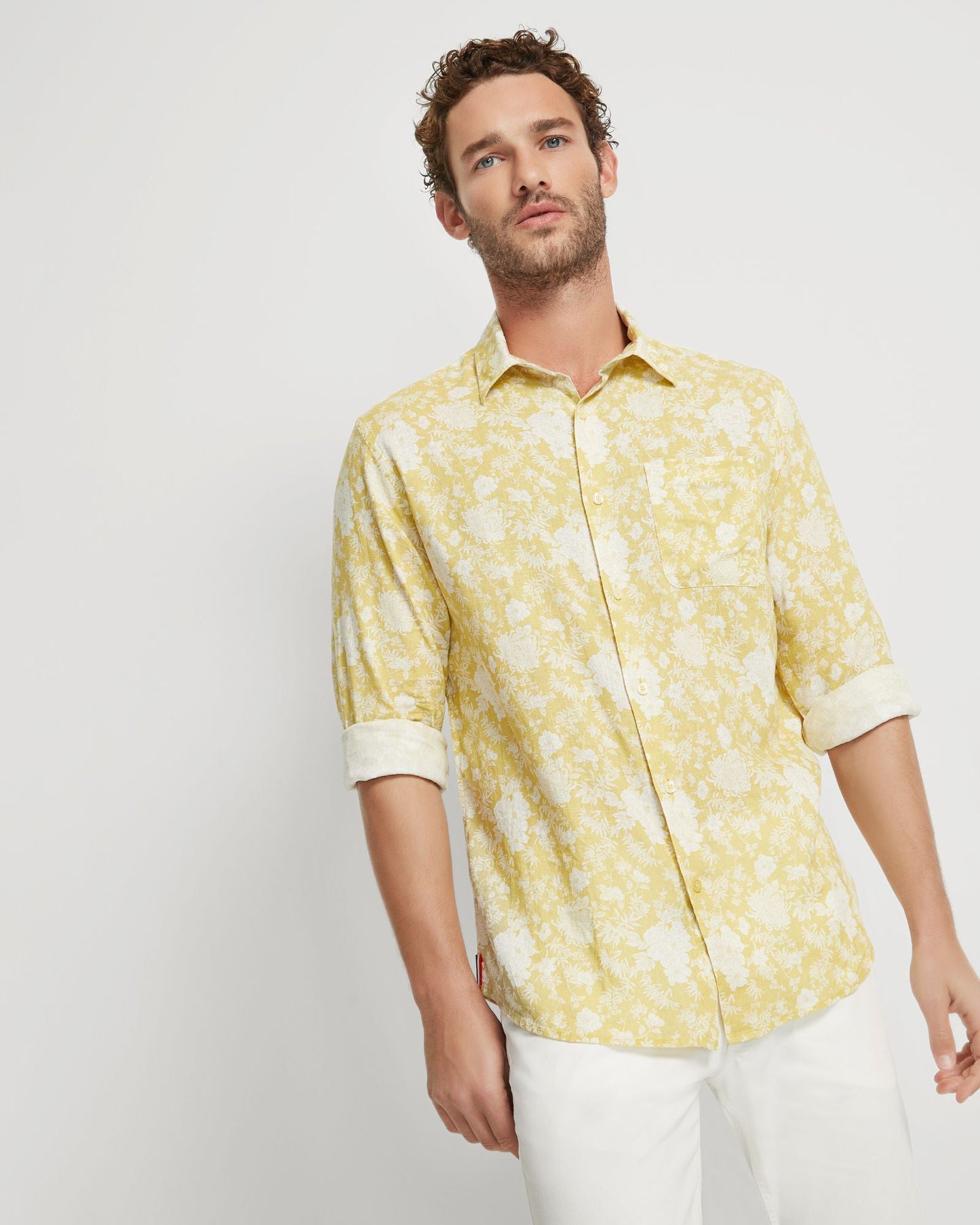 Holloway Linen Blend Printed Shirt