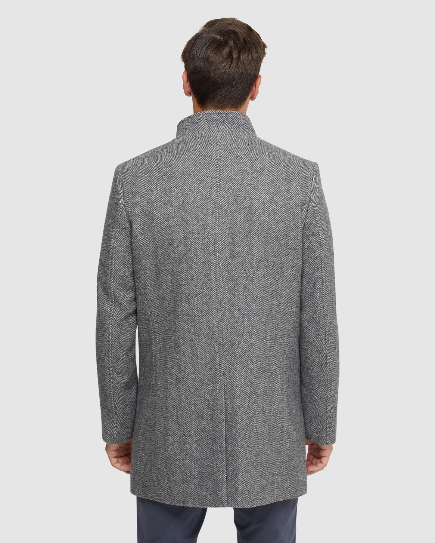 Dunbar Herringbone Wool Rich Coat