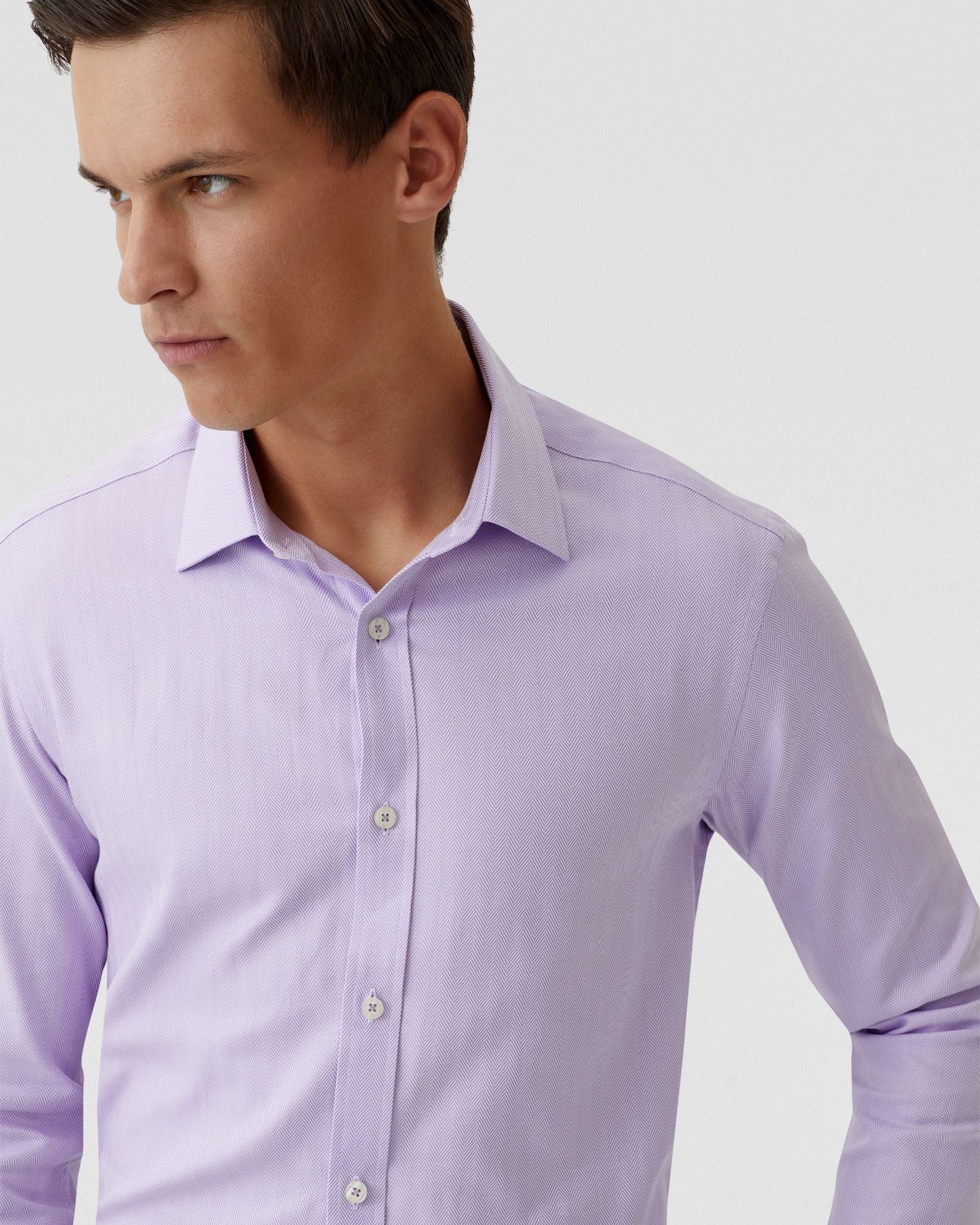 Beckton Herringbone Cotton Shirt