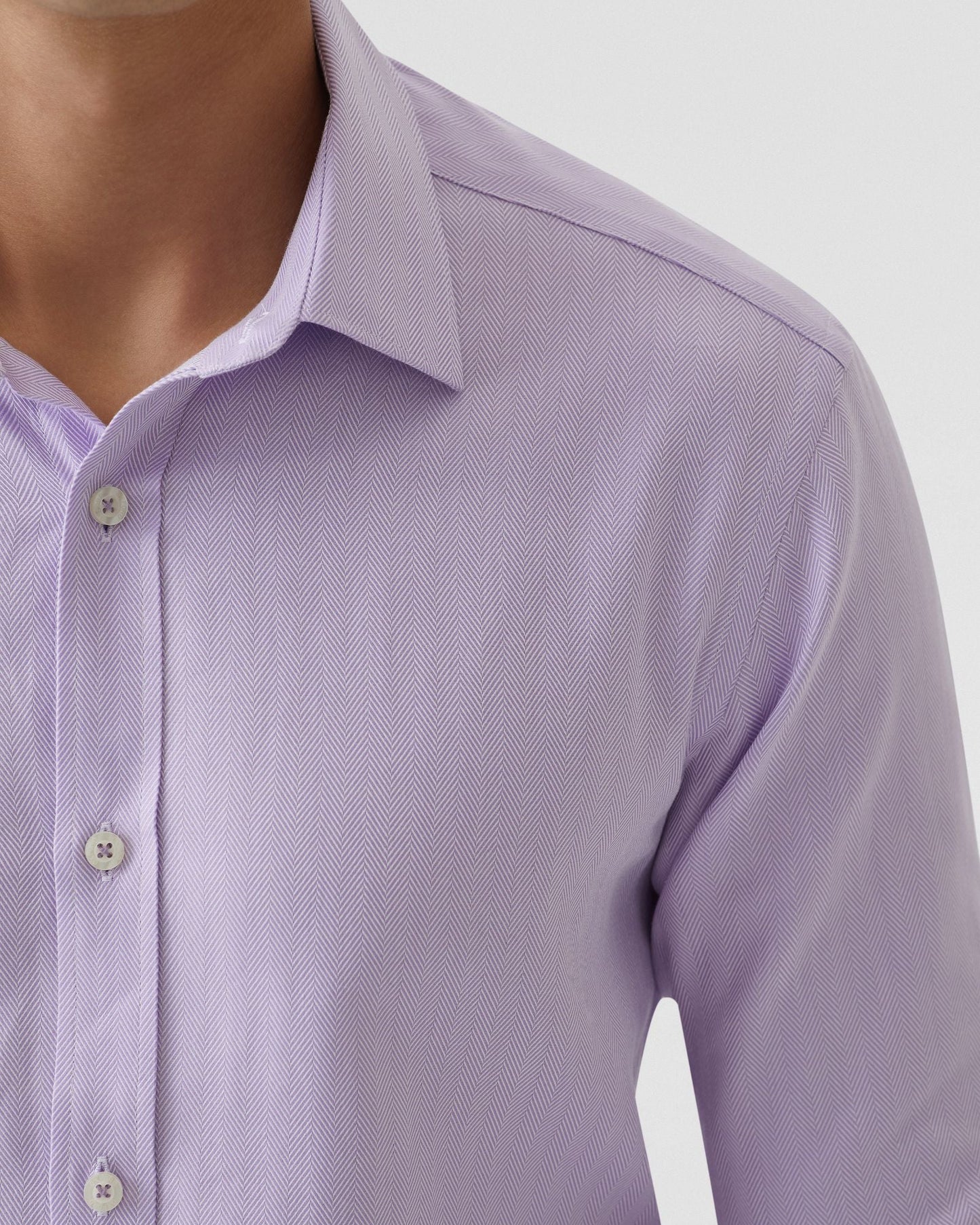 Beckton Herringbone Cotton Shirt