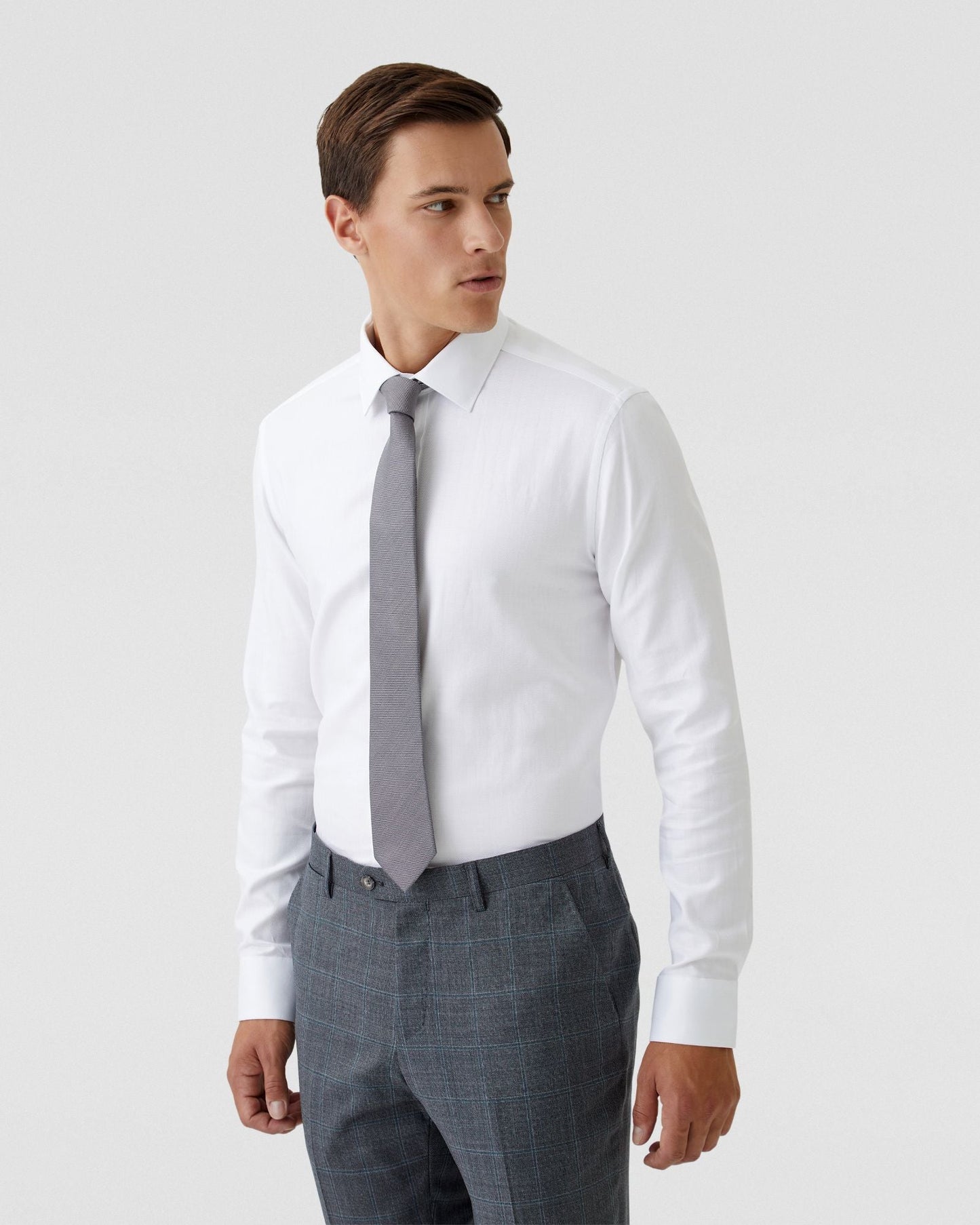Beckton Herringbone Cotton Shirt
