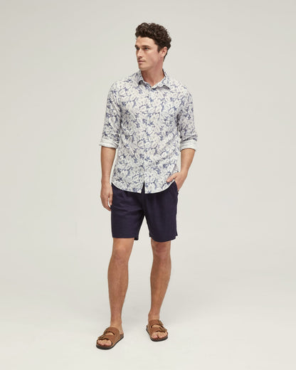 Holloway Linen Blend Printed Shirt
