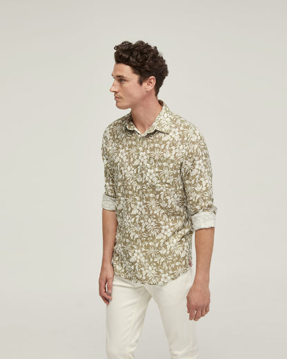 Holloway Linen Blnd Printed Shirt