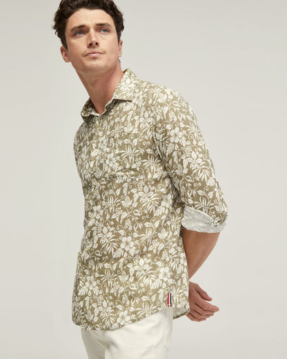 Holloway Linen Blnd Printed Shirt