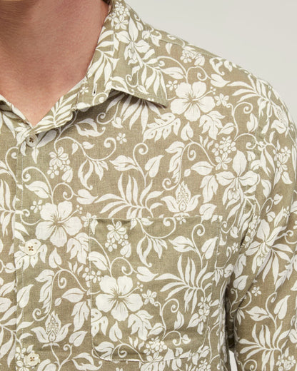 Holloway Linen Blnd Printed Shirt