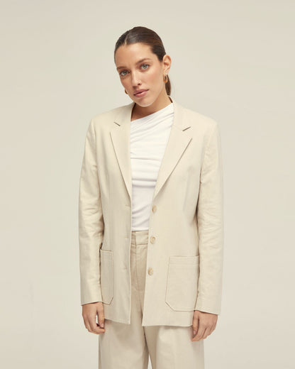 June 3 Button Linen Jacket