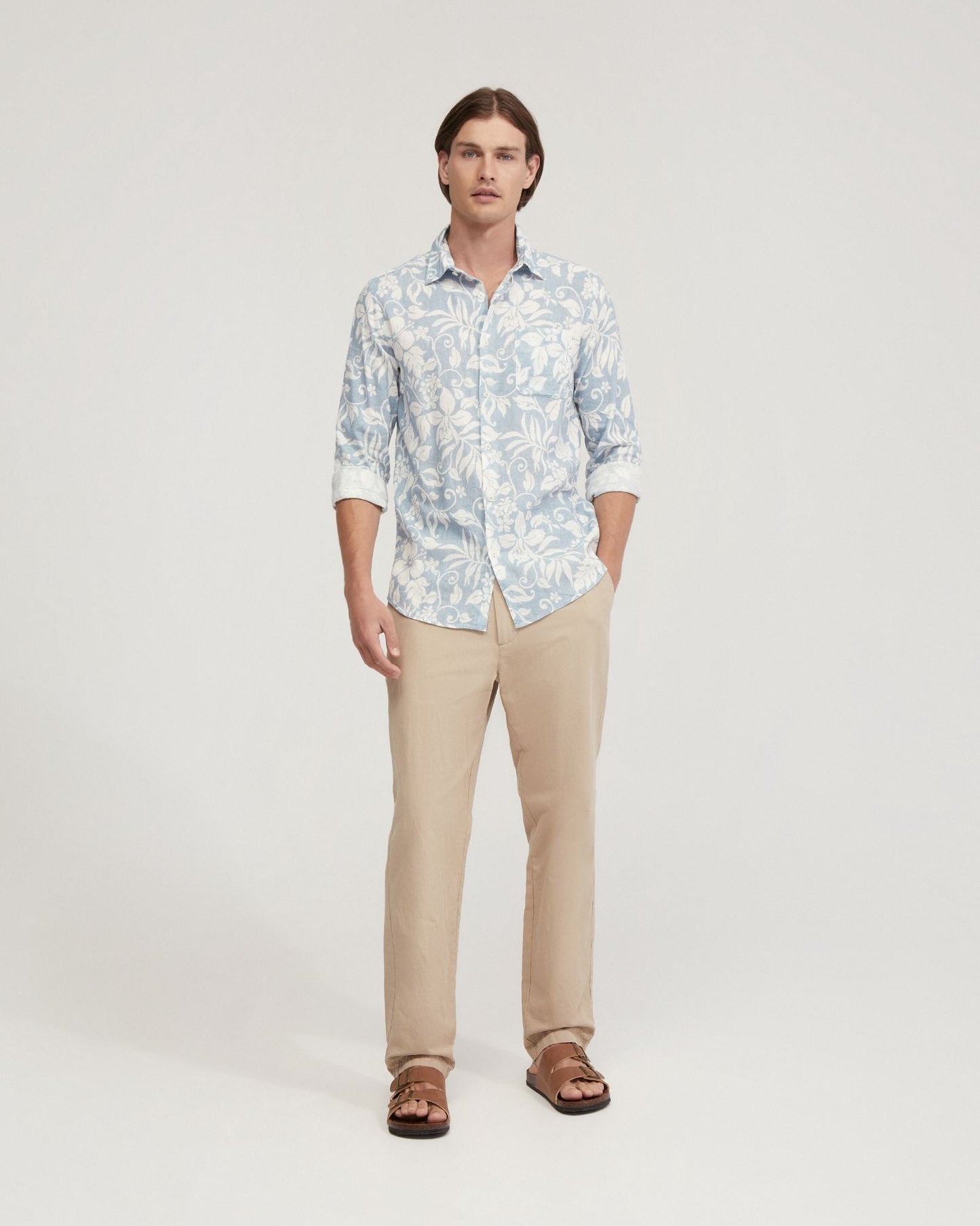 Holloway Linen Blend Printed Shirt