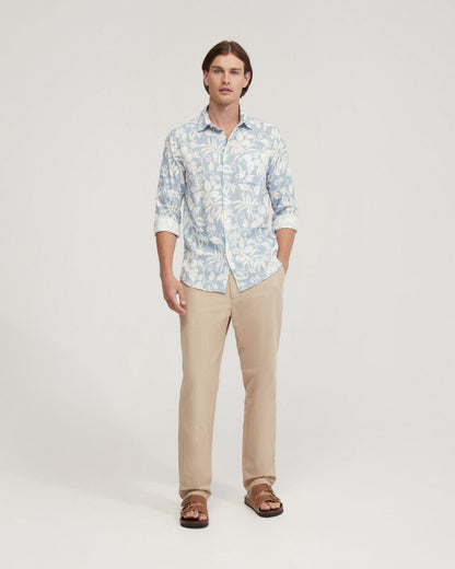 Holloway Linen Blend Printed Shirt