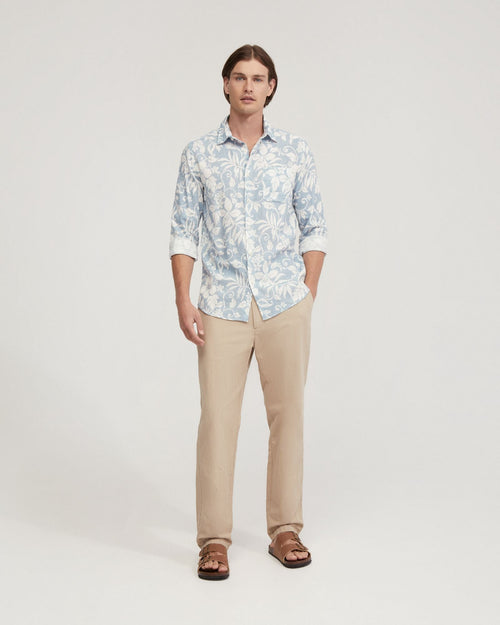 Holloway Linen Blend Printed Shirt