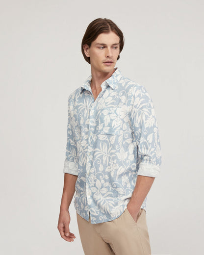 Holloway Linen Blend Printed Shirt