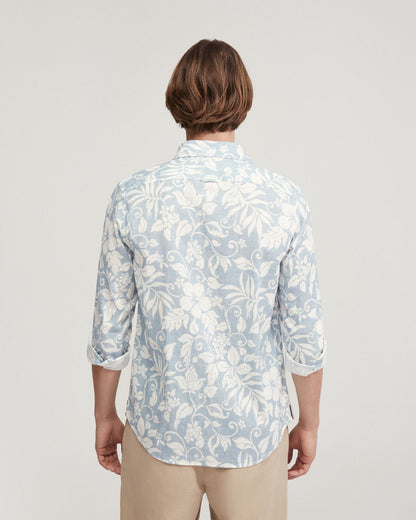 Holloway Linen Blend Printed Shirt