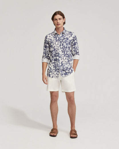 Holloway Linen Blnd Printed Shirt