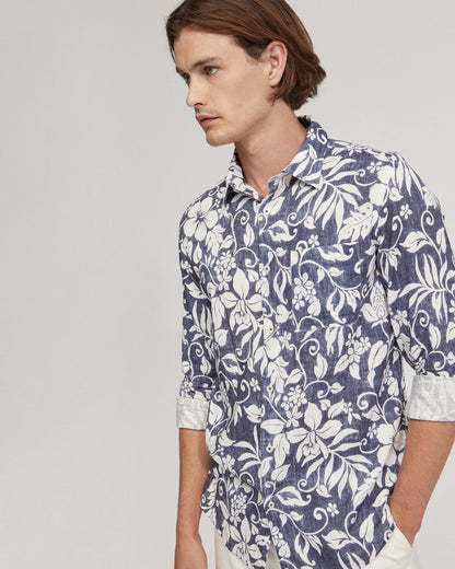 Holloway Linen Blnd Printed Shirt