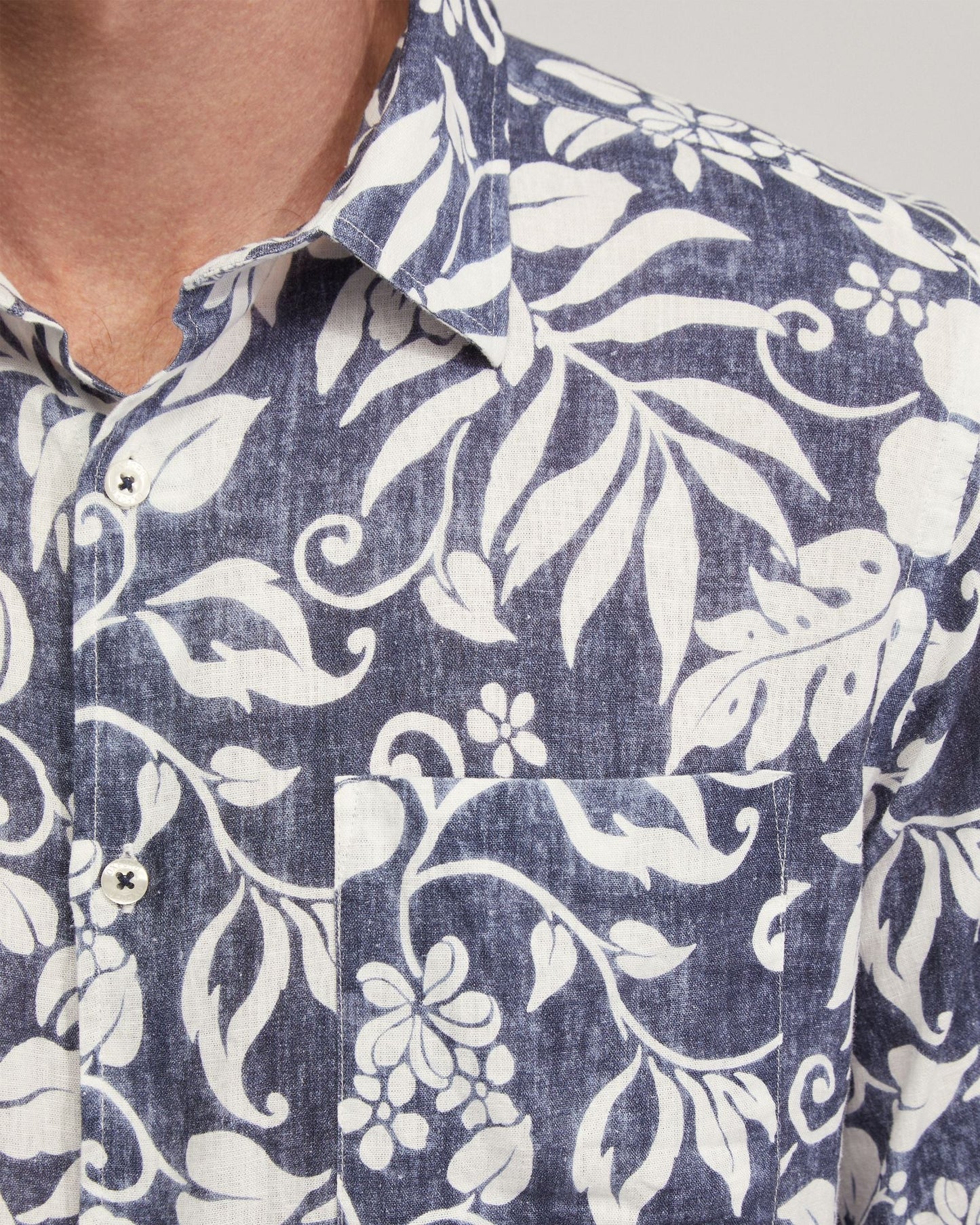 Holloway Linen Blnd Printed Shirt