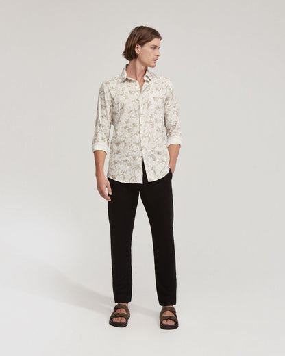 Holloway Linen Blend Printed Shirt