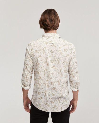 Holloway Linen Blend Printed Shirt