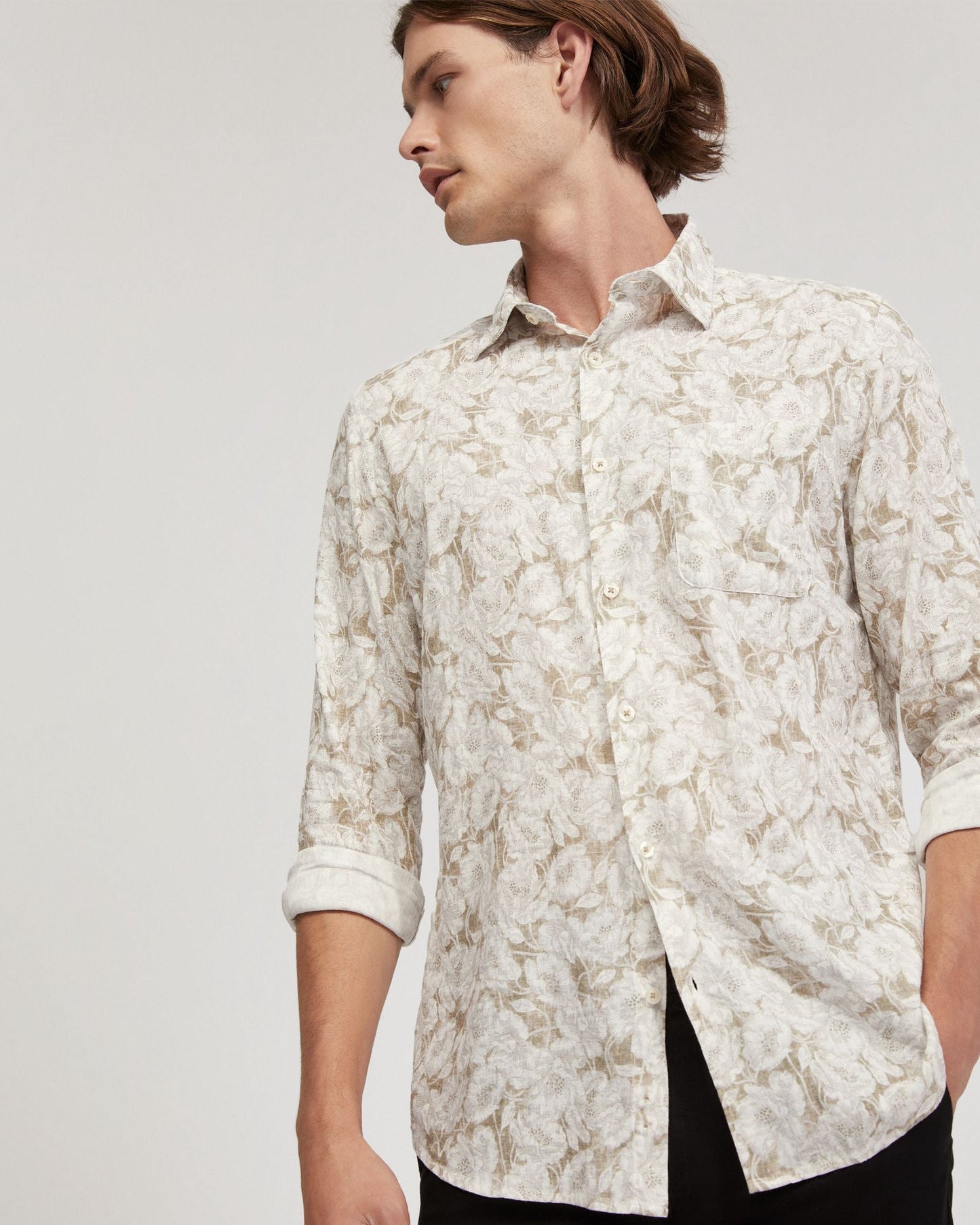 Holloway Linen Blend Printed Shirt