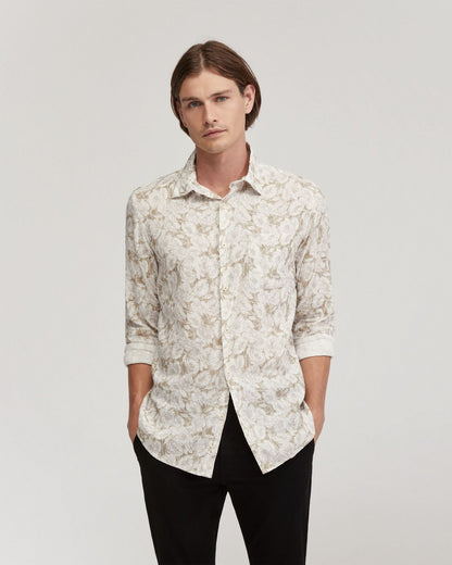 Holloway Linen Blend Printed Shirt