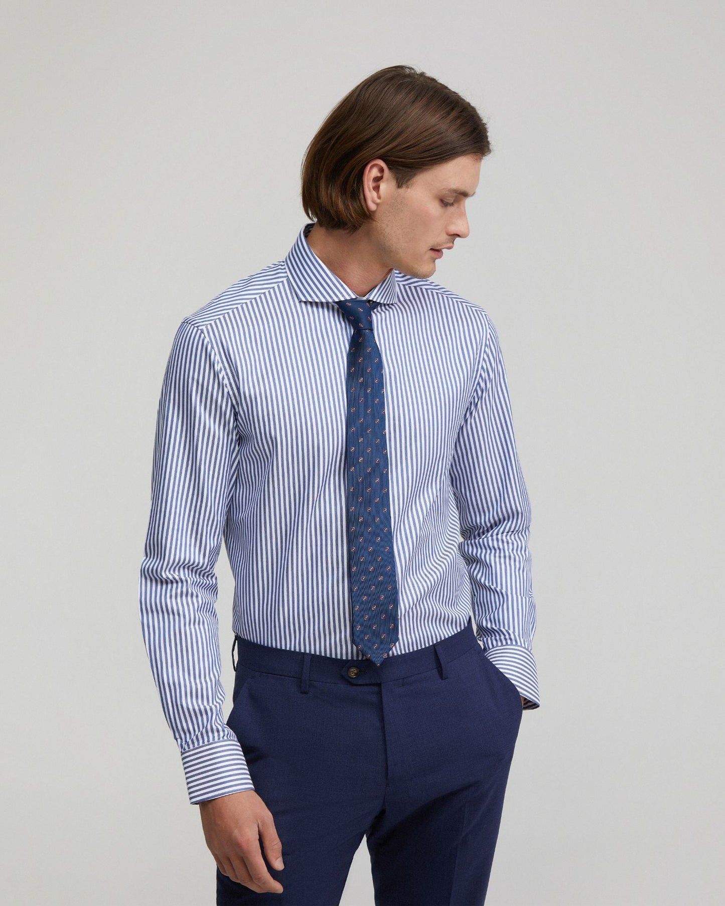 Kensington Pima Cotton Striped Shirt