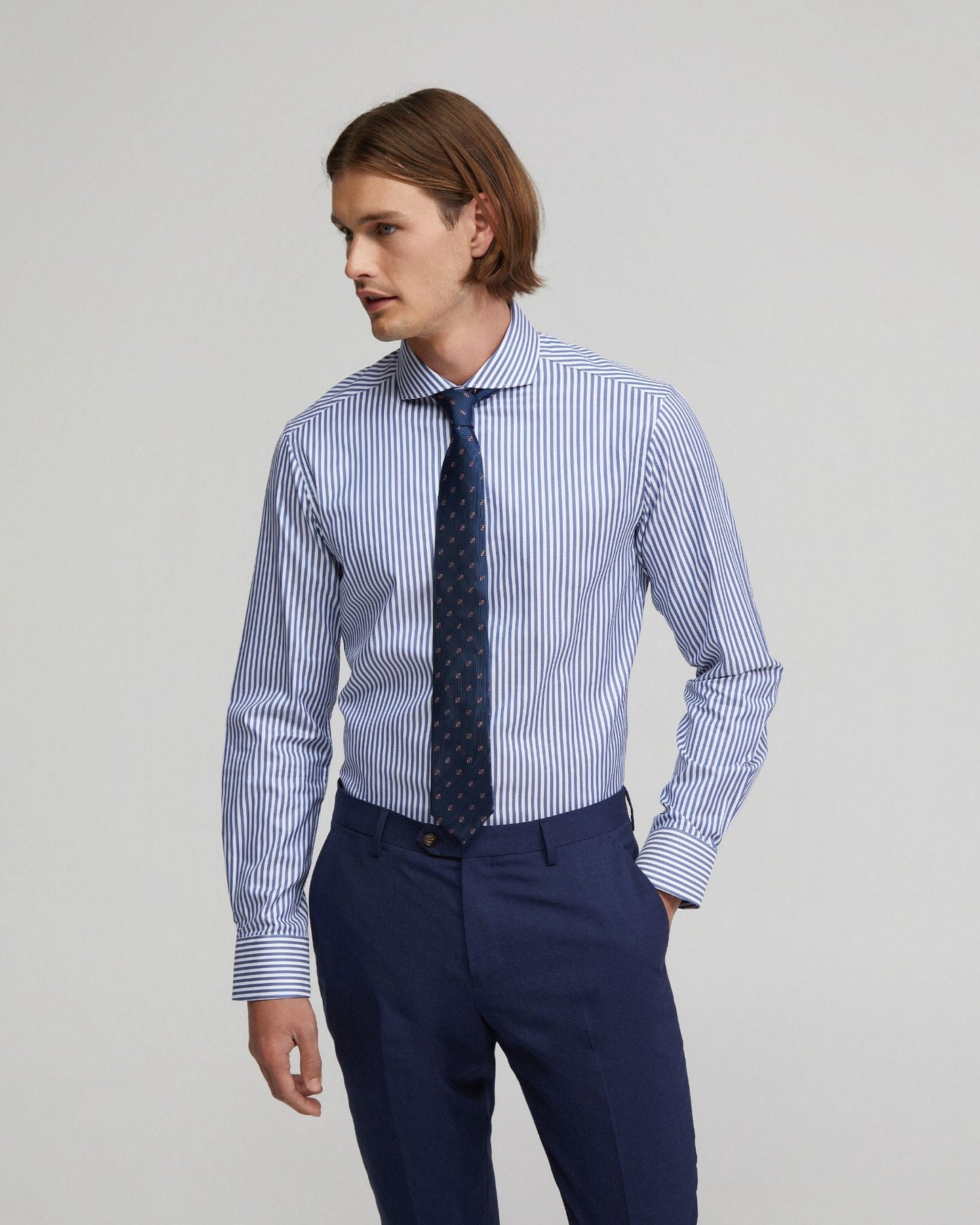 Kensington Pima Cotton Striped Shirt