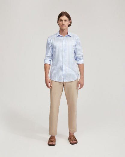 Fergus Linen Striped Shirt