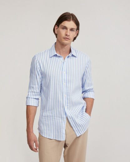 Fergus Linen Striped Shirt