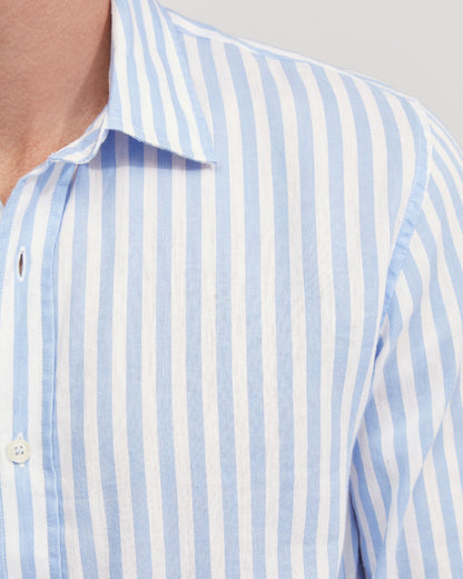 Fergus Linen Striped Shirt