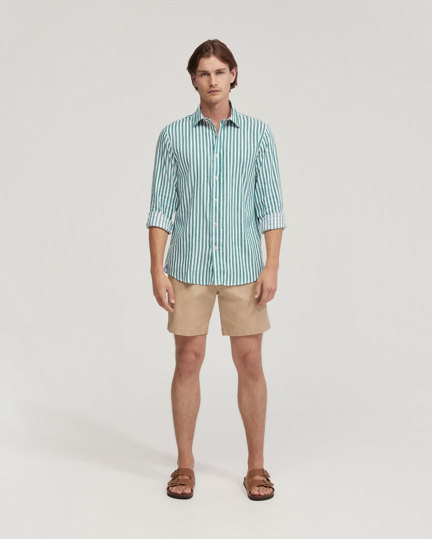 Fergus Linen Striped Shirt