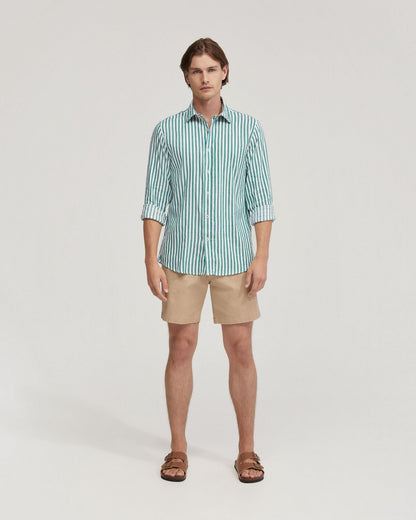 Fergus Linen Striped Shirt