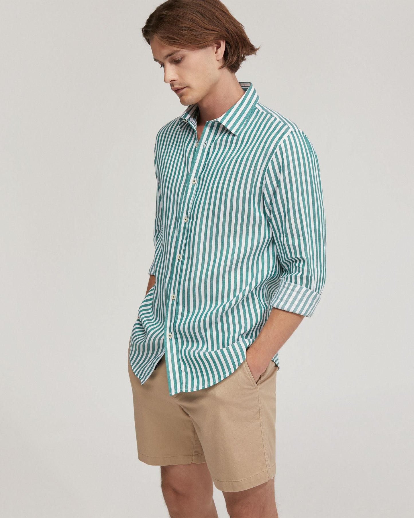 Fergus Linen Striped Shirt