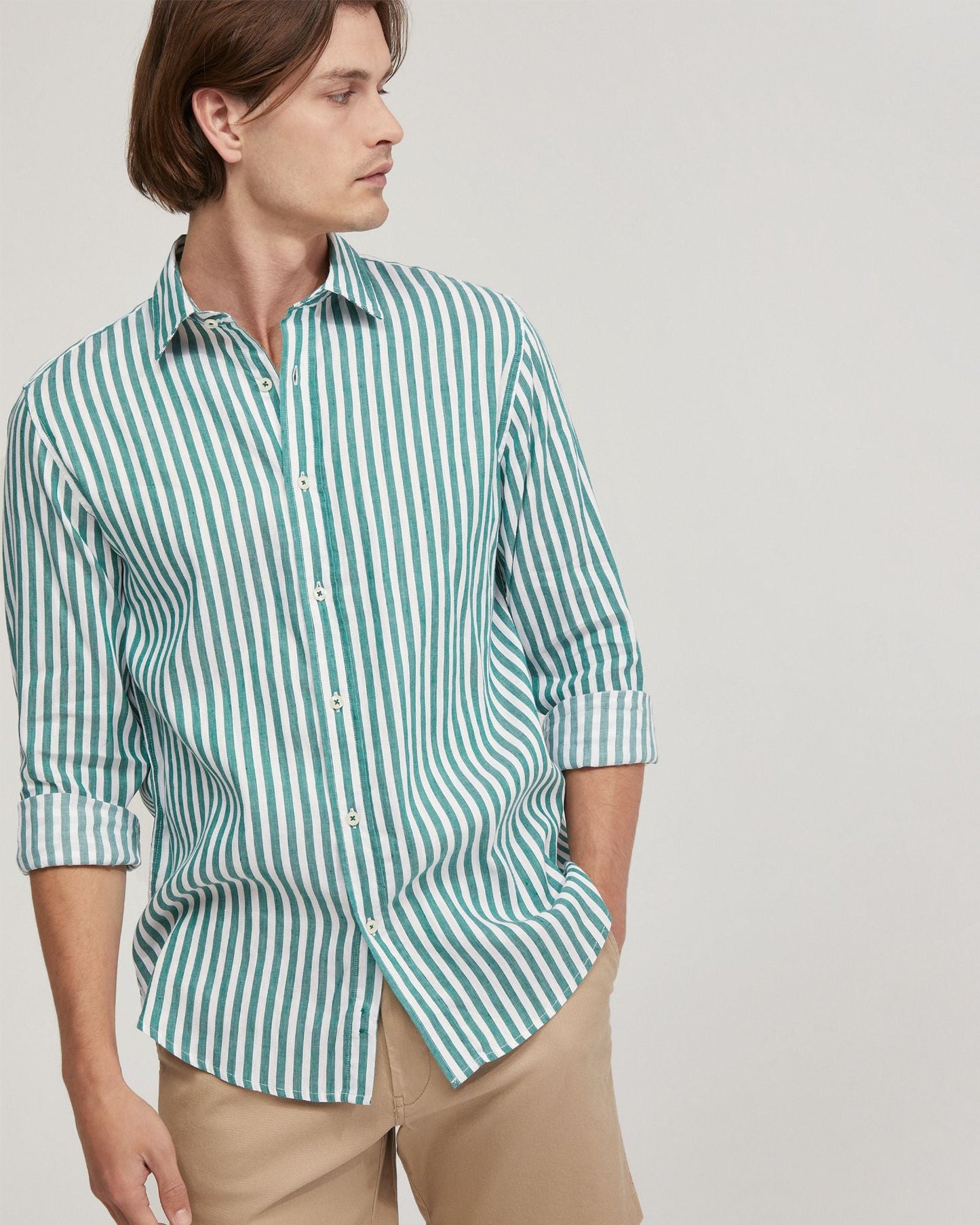 Fergus Linen Striped Shirt