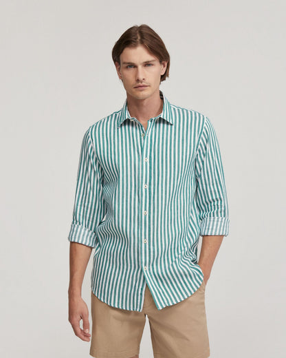 Fergus Linen Striped Shirt