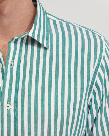 Fergus Linen Striped Shirt