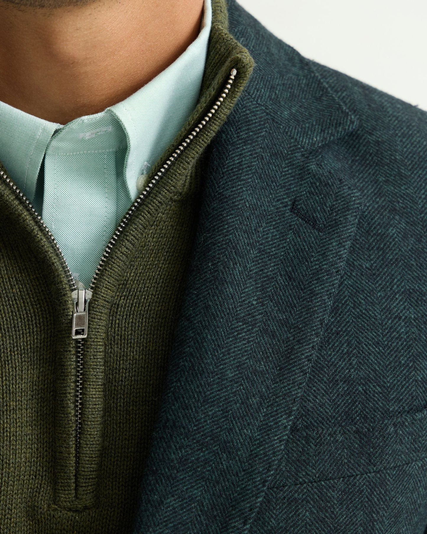 Blake Herringbone Wool Blazer