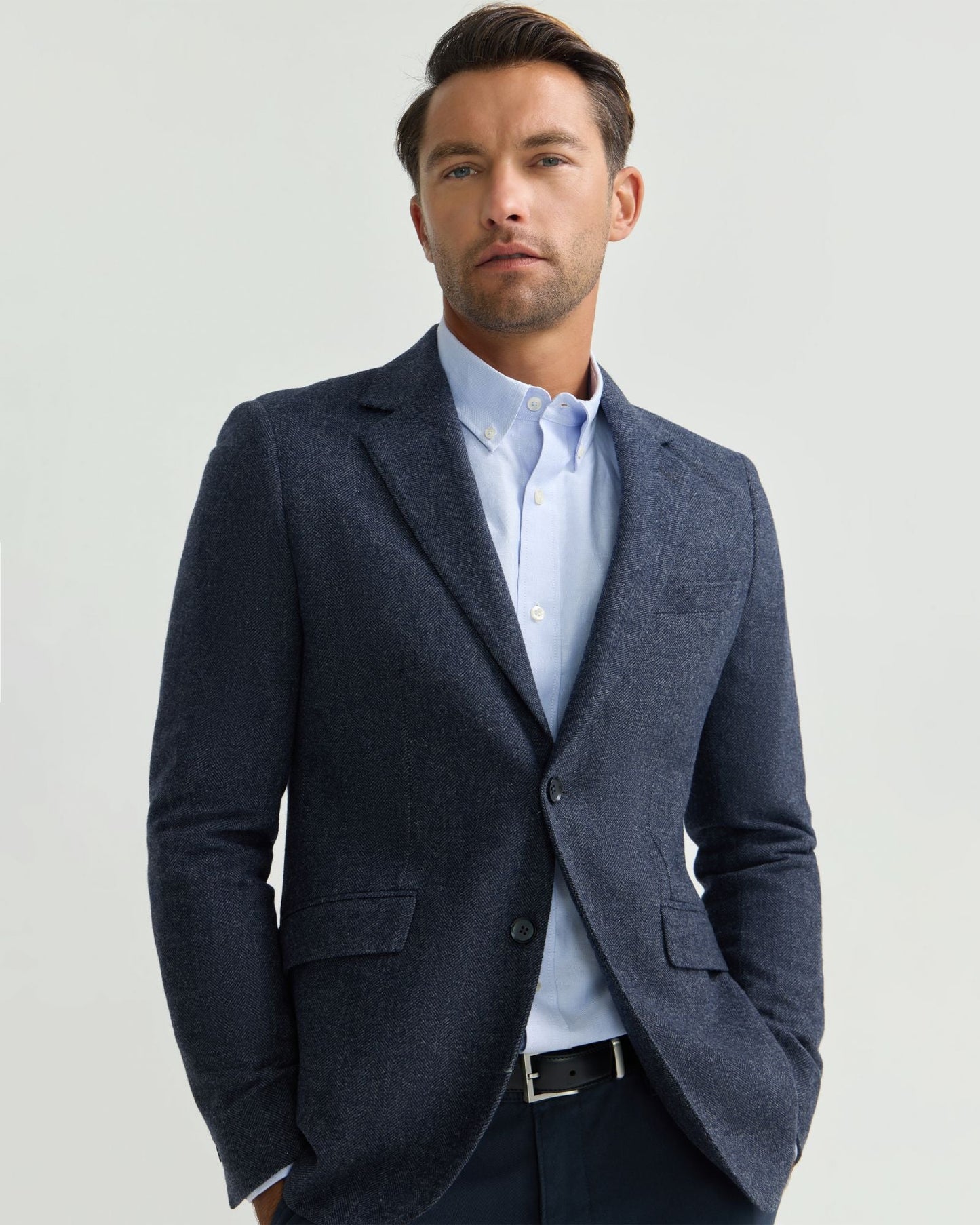 Blake Herringbone Wool Blazer
