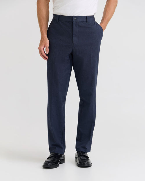 Marlo Herringbone Cotton Trousers