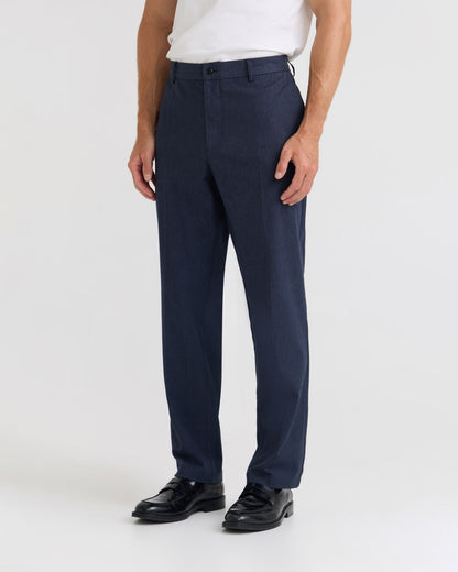 Marlo Herringbone Cotton Trousers