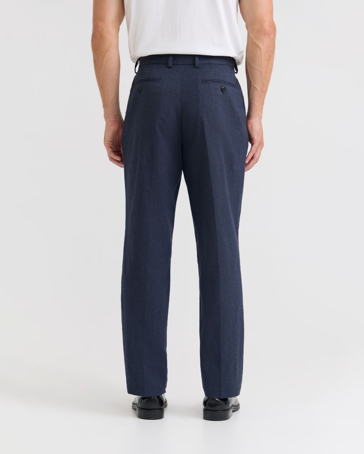 Marlo Herringbone Cotton Trousers