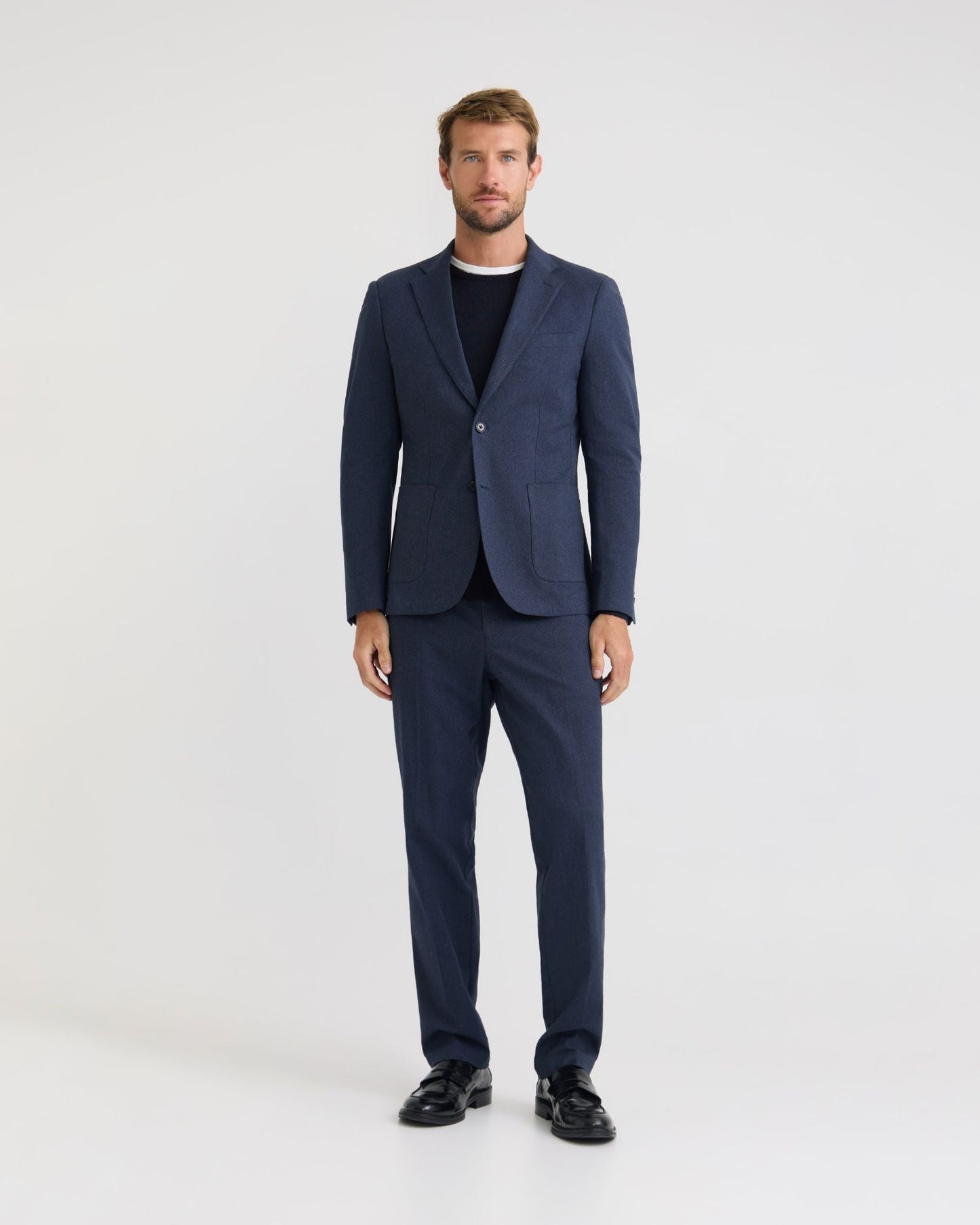 Marlo Herringbone Cotton Trousers