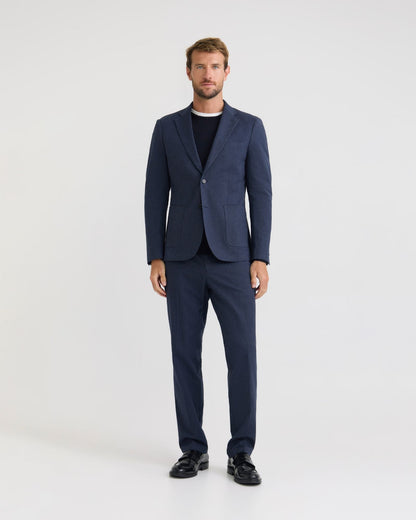 Marlo Herringbone Cotton Trousers