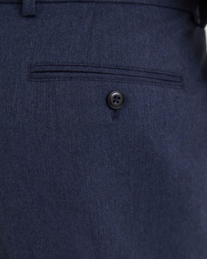 Marlo Herringbone Cotton Trousers