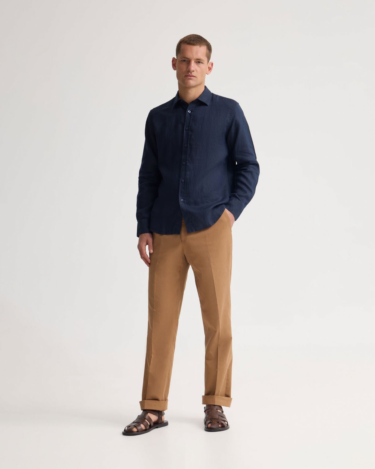Cooper French Linen Long Sleeve Shirt