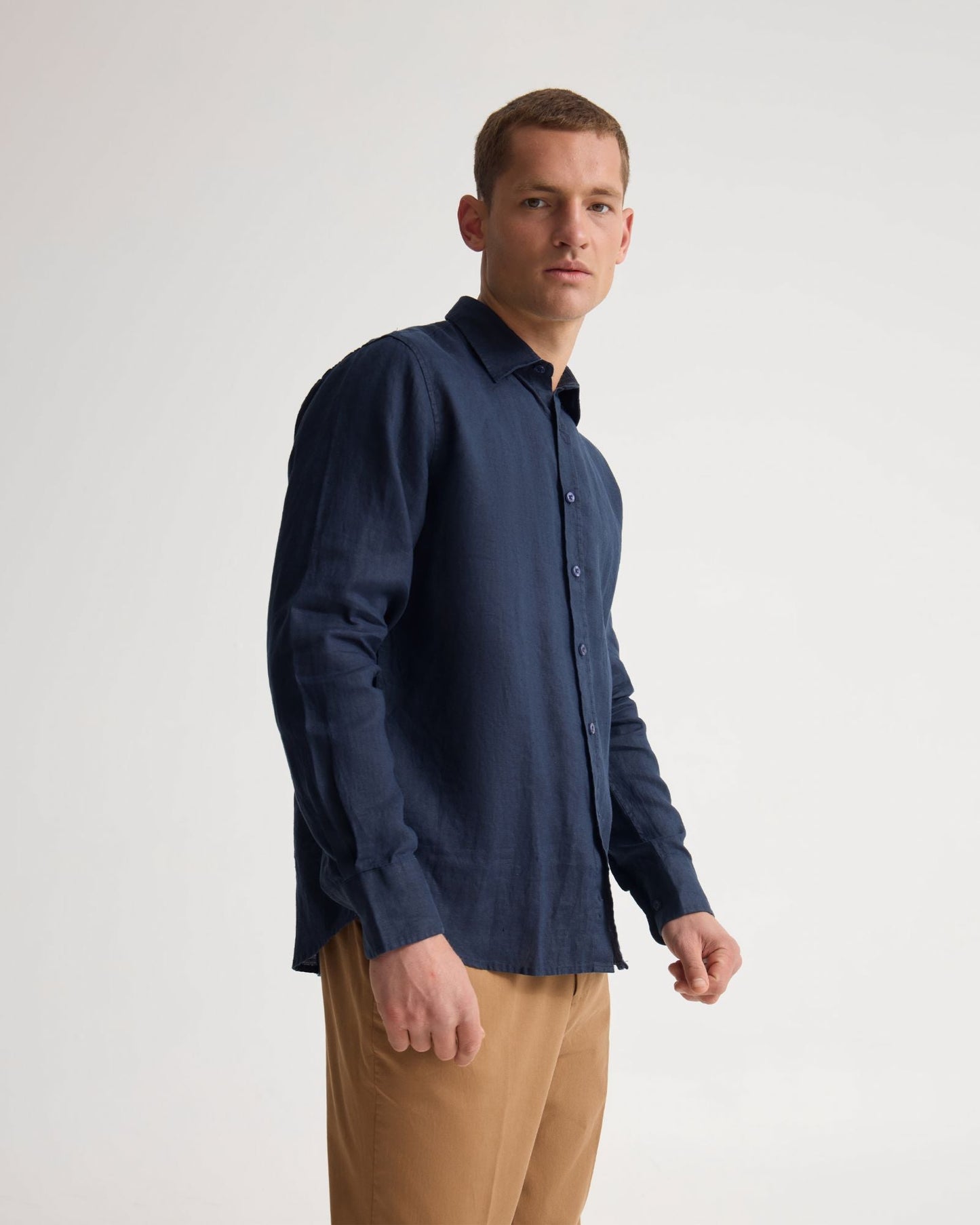 Cooper French Linen Long Sleeve Shirt