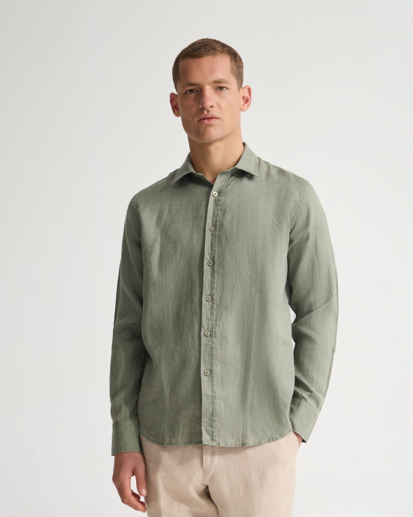 Cooper French Linen Long Sleeve Shirt